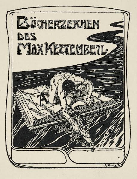 Bookplate BüCherzeichen Des Max Kettembeil 1902