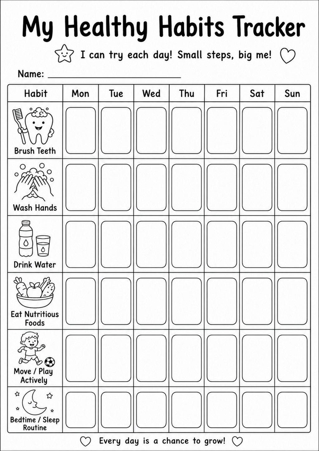 My Healthy Habits Tracker