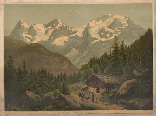 Eiger Mönch og Jungfrau 1891