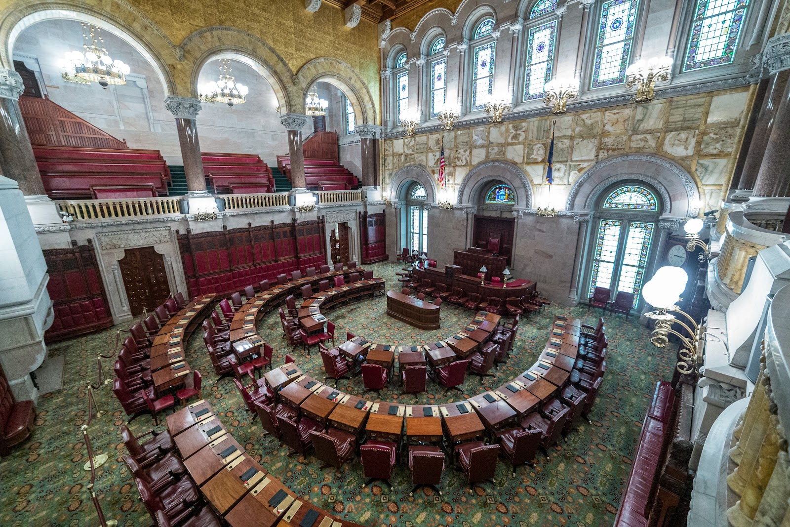 Interior of the New York State Capitol in Albany
