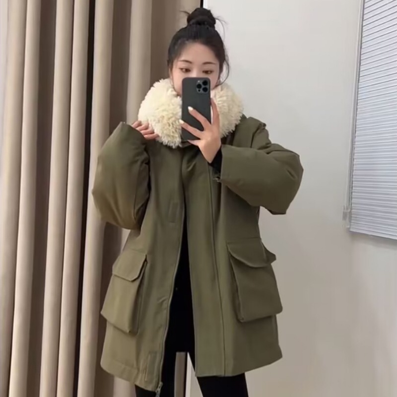 Insulated work-style parka jacket