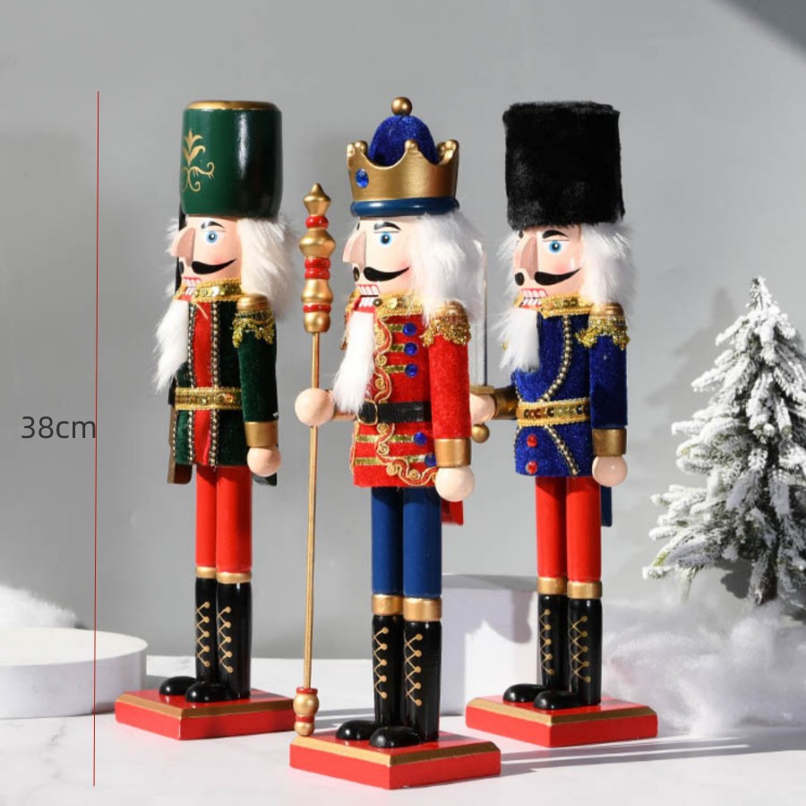 Nutcracker Set, 38 cm, 3-piece