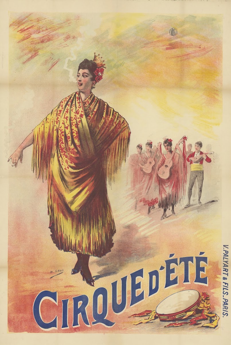 Cirque dEté danseuse espagnole 1895