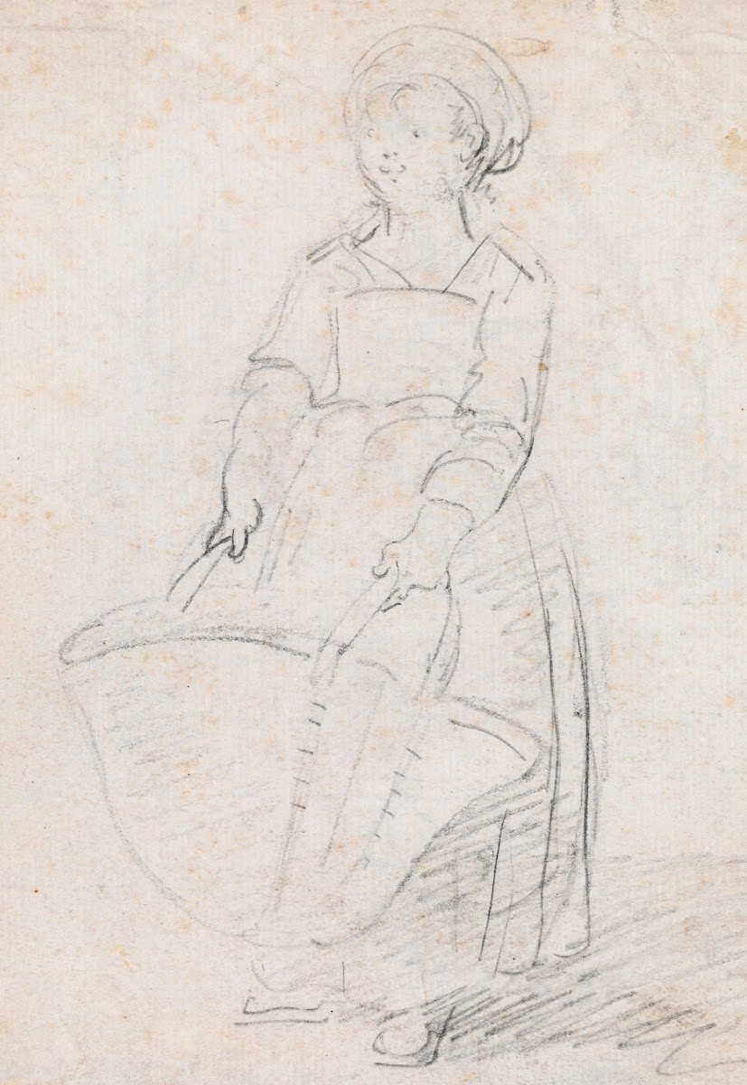 Little Girl with a Large Basket probably c 1754 1765
