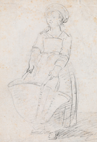 Little Girl with a Large Basket probably c 1754 1765