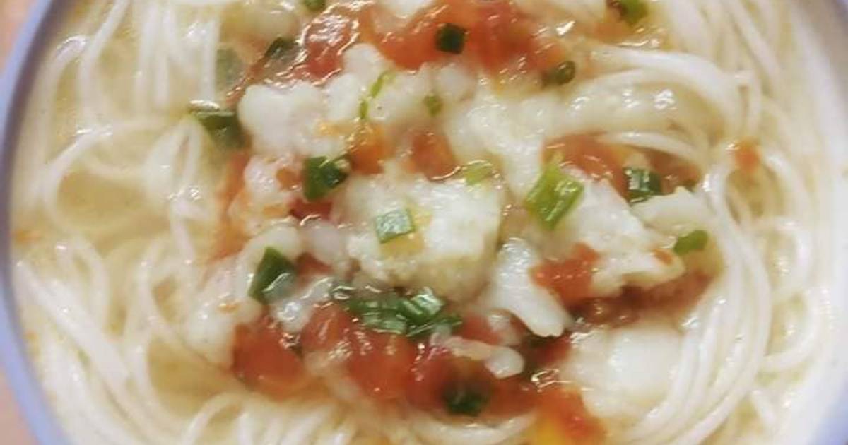Bún cá basa nấu cà - Ăn dặm cho bé