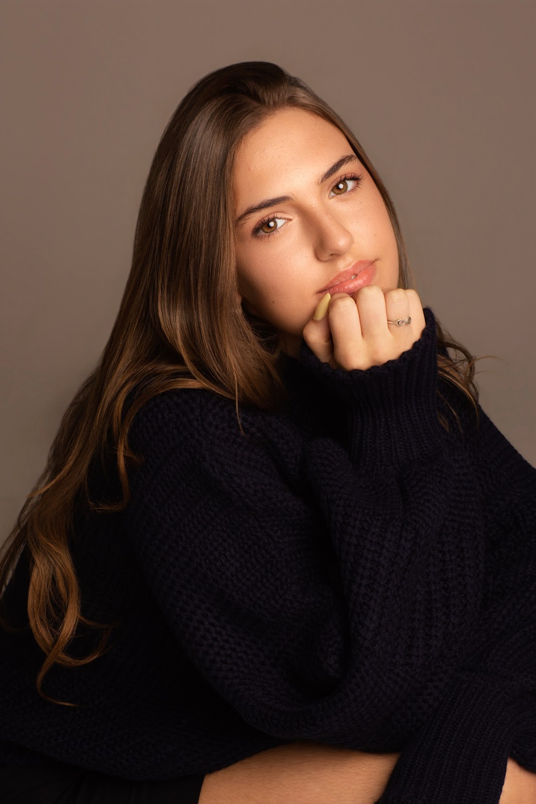 Alice Schmitt Riffel em retrato pr�ximo e delicado