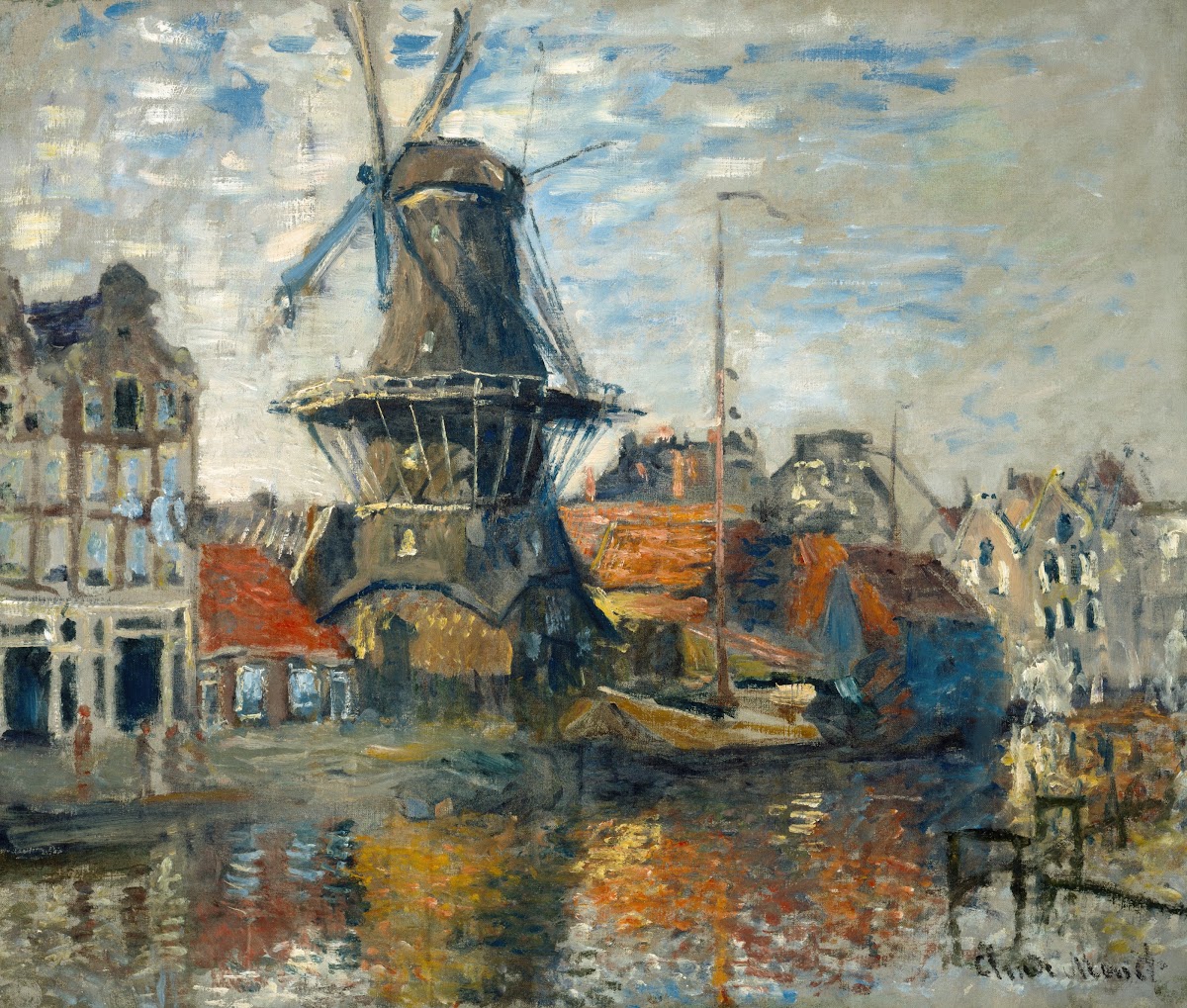 The Windmill on the Onbekende Gracht Amsterdam 1874