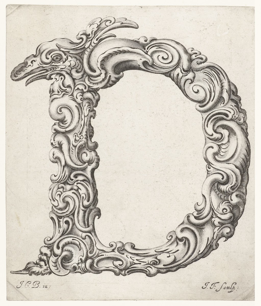 Letter D 1645 1650