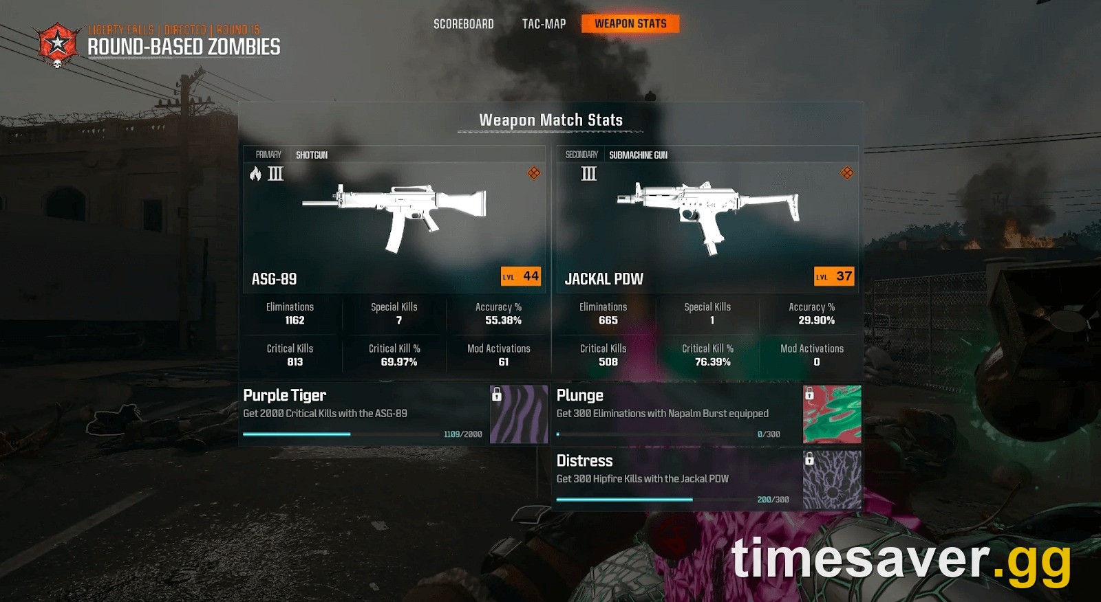 BO7 camo challenge progress UI — read the tracker on the tab for the exact mode you're grinding