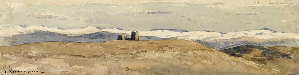 Vue de la campagne romaine Ponté Lamentino