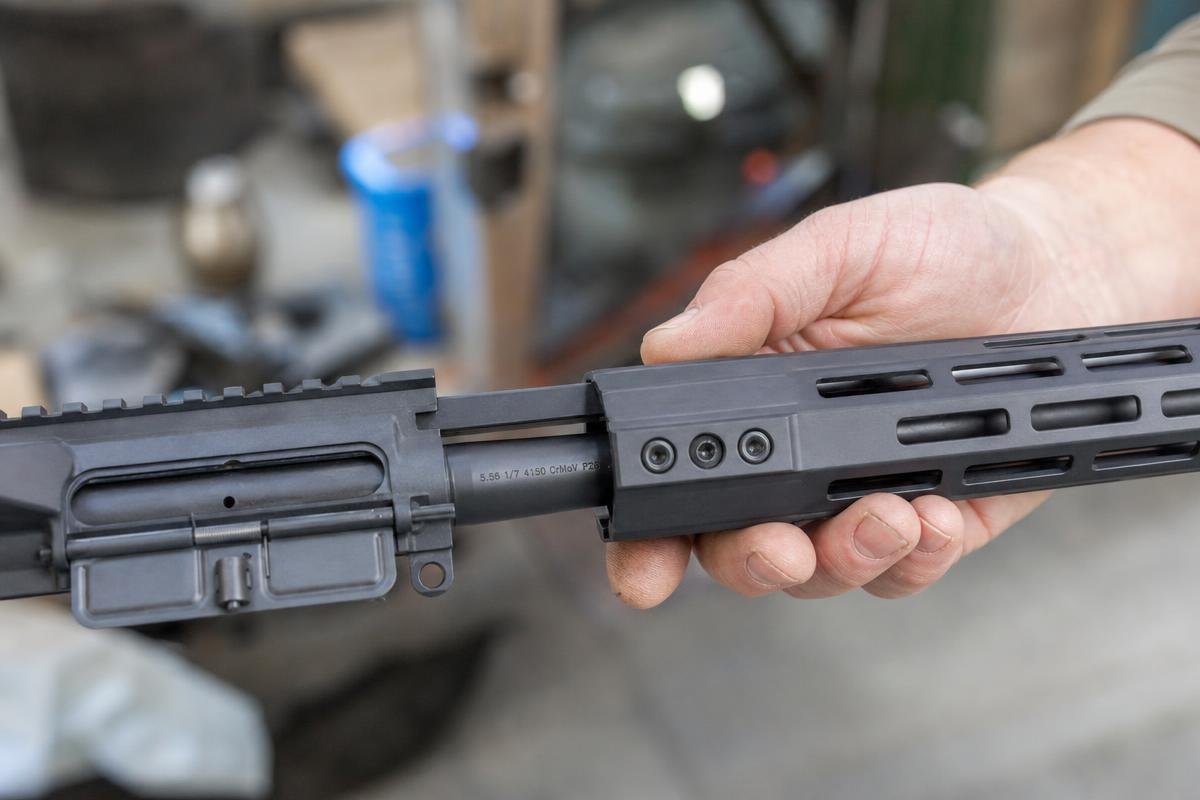 AR-15 for beginners configuration with marked chamber and gas system