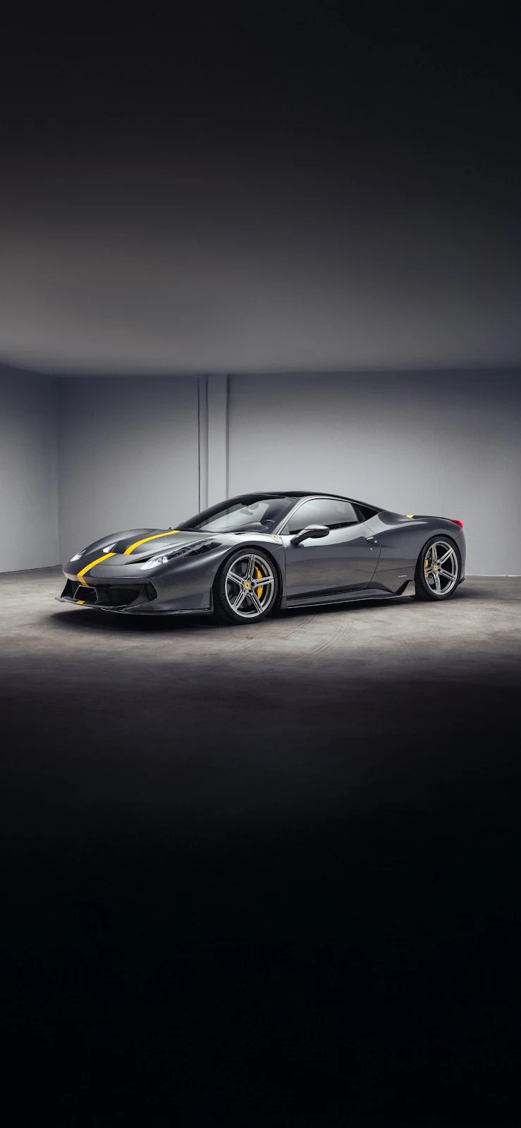 Ferrari 458 Speciale In Studio - Automotive Photography 2K iPhone Wallpaper (1772x3839)
