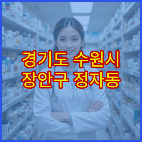 경기도 수원시 장안구 정자동 설날 연휴 당번약국 문 여는 정보