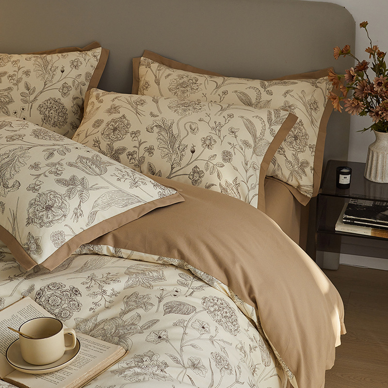Bedding set, 100S, Soft, Floral pattern