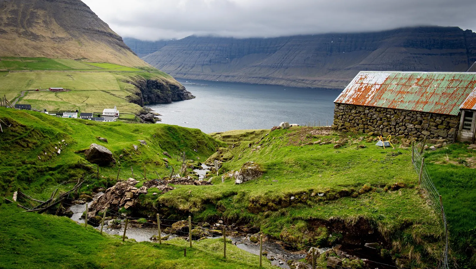 Green Hills of Faroe Islands - Landscape Photography 4K Wallpaper (5085x2873)