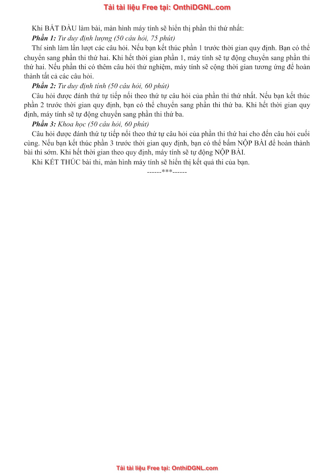 10 Đề ôn HSA - có đáp án