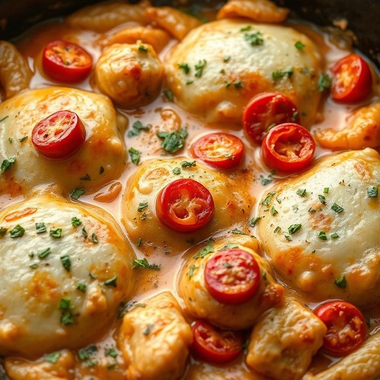 Creamy Pepperoncini Chicken Skillet Ready in 30 Minutes – Easy Homemade Dinner