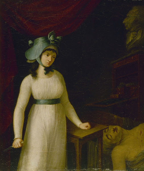 Portrait de Charlotte Corday 1768 1793 au moment où elle vient dassassiner Marat