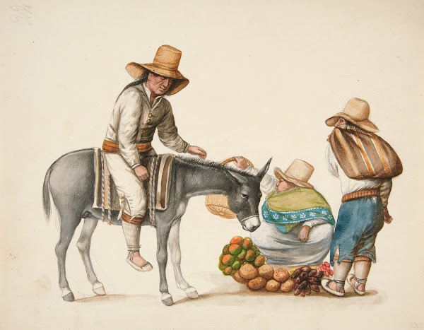 Indian Woman Selling Vegetables ca1850