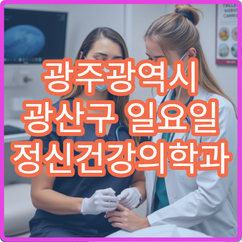 광주광역시 광산구 일요일 정신건강의학과 진료 병원