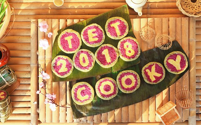 Bánh Tét Chữ