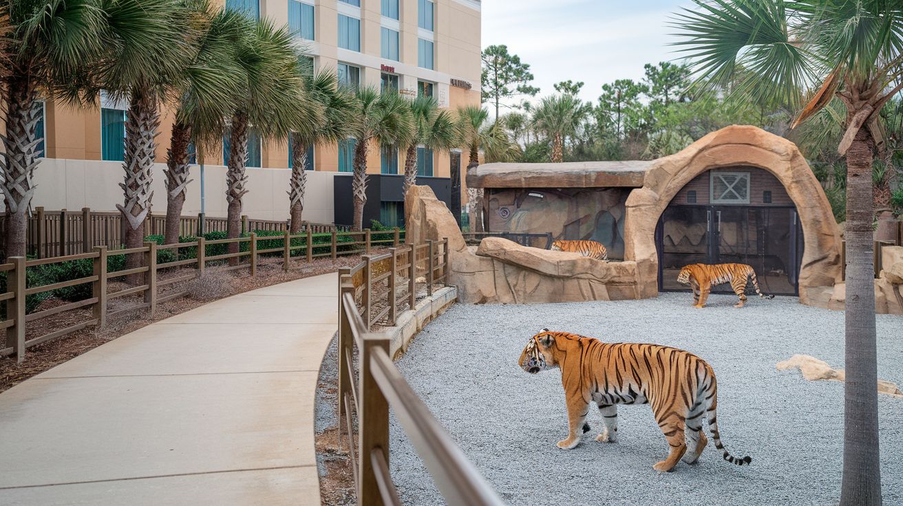 Distance from T.I.G.E.R.S to Courtyard Marriott Myrtle Beach