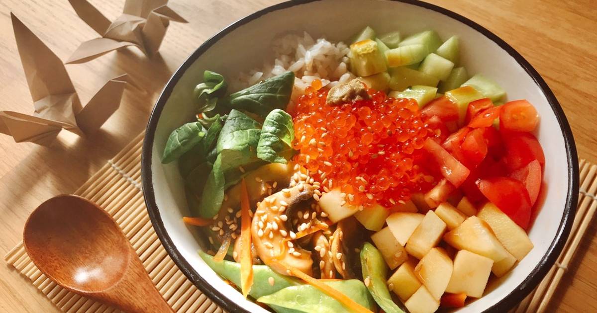 Rice Bowl - Cơm Trộn Thập Cẩm Trứng Cá Truite