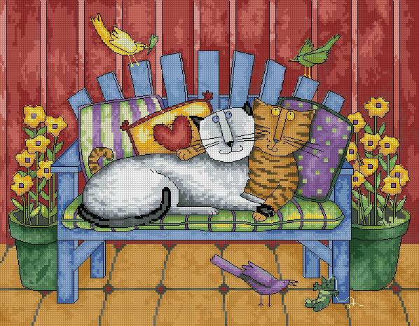 DIM20056 Porch Cats