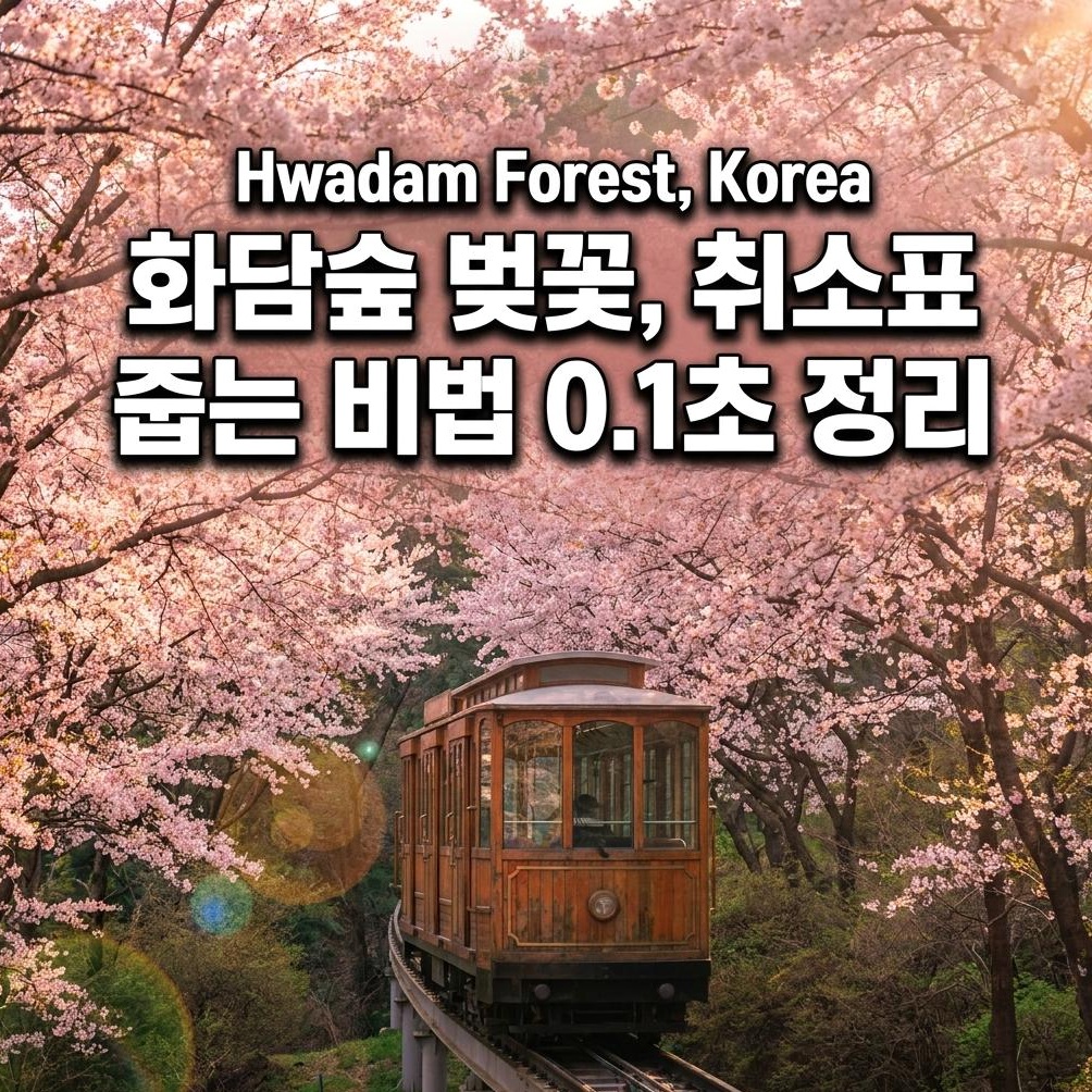 2026 화담숲 벚꽃 예약 및 명당 가이드