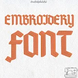 Stitch photo 5 of the Deutsch Gotisch Satin Column Embroidery Font embroidery design