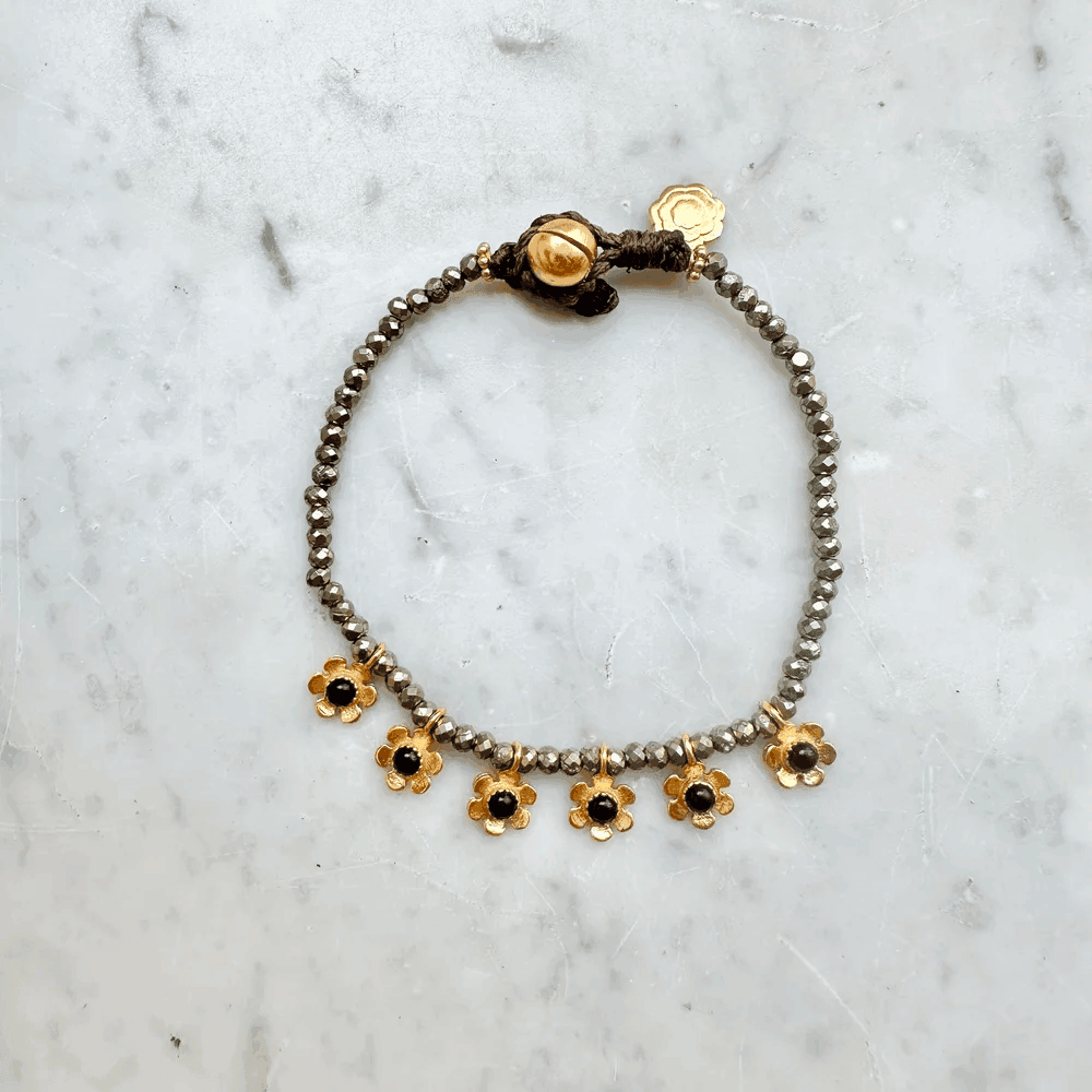 Браслет FLOWERS PYRITE