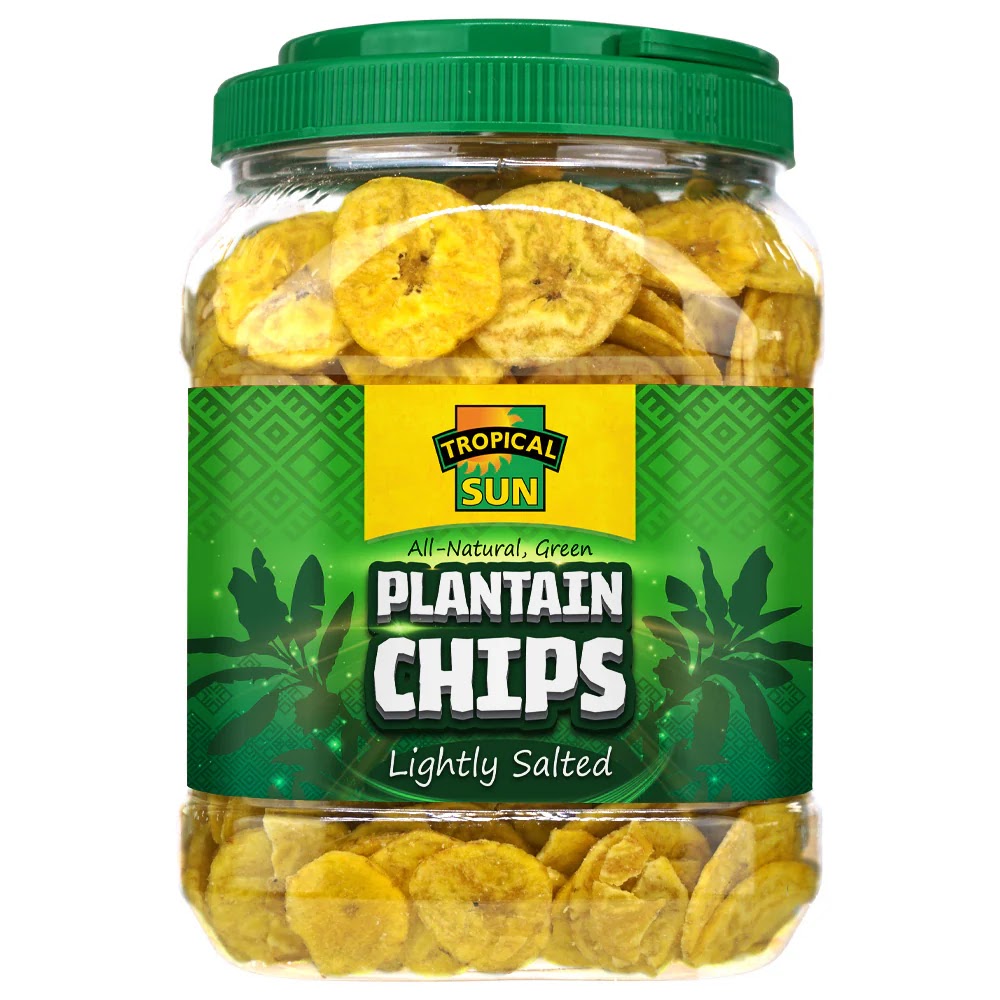 TROPICAL SUN PLANTAIN CHIPS - LIGHTLY SALTED