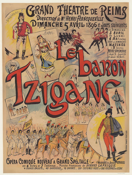 Grand Théâtre de Reims Dimanche 5 avril 1896 et jours suivants Le Baron tzigane