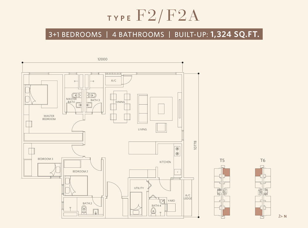 Sanderling 2 @ Lakefront Residence floor plan