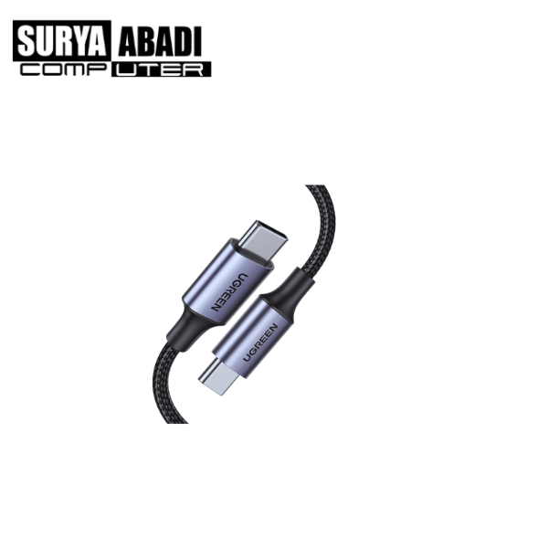 KABEL UGREEN C TO C 100W NYLON TITANIUM 1M