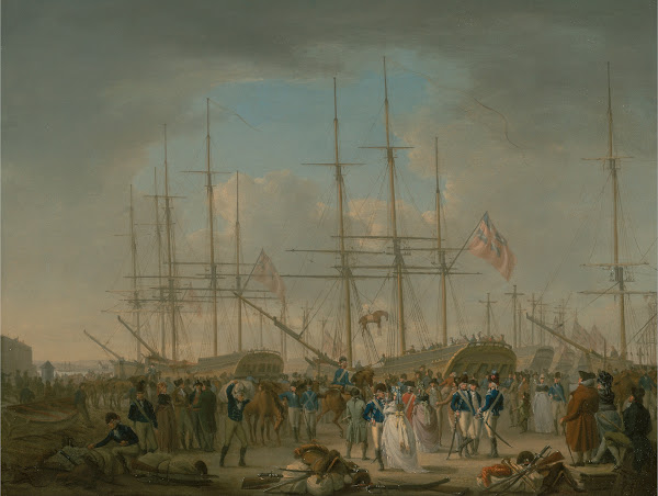 Hussars Embarking at Deptford