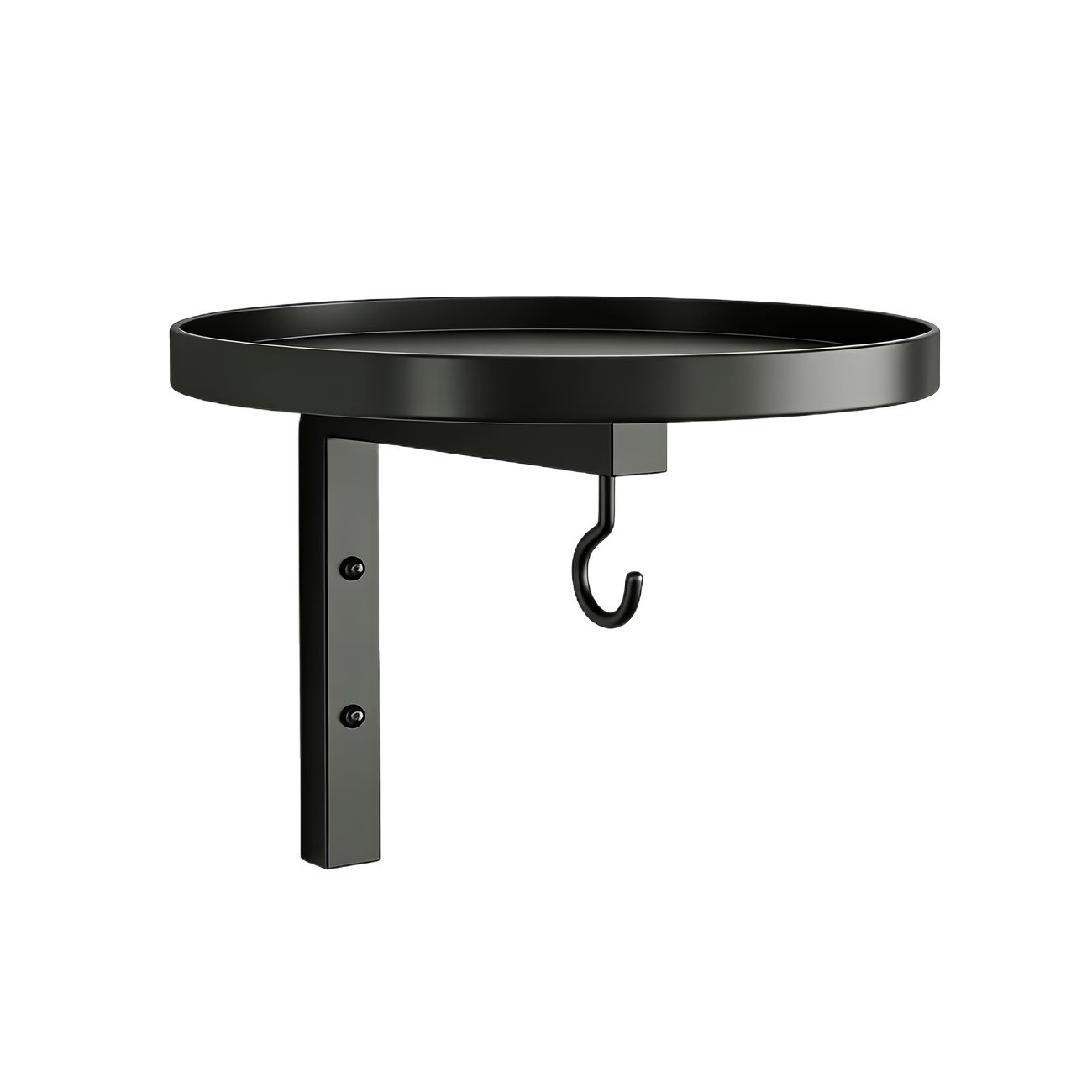 Wall-mounted metal bird bath