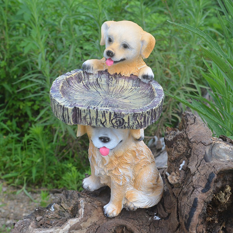 Decorative Animal Bird Feeder made of Resin