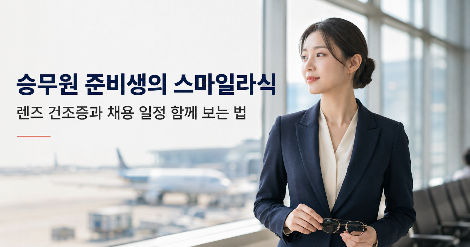 승무원 준비생의 스마일라식 — 건조·일정 함께 보는 법