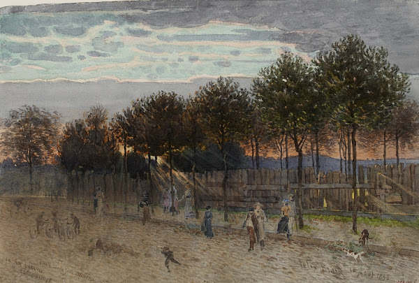Vue de la rue Lakanal au Grand Montrouge 1895