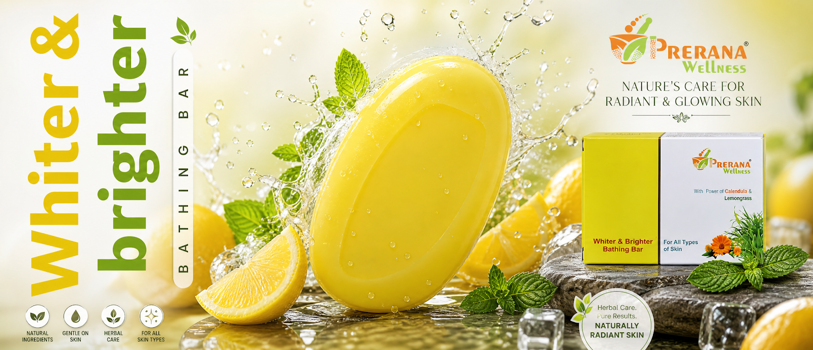 Anuncio ultrarrealista de limonada premium