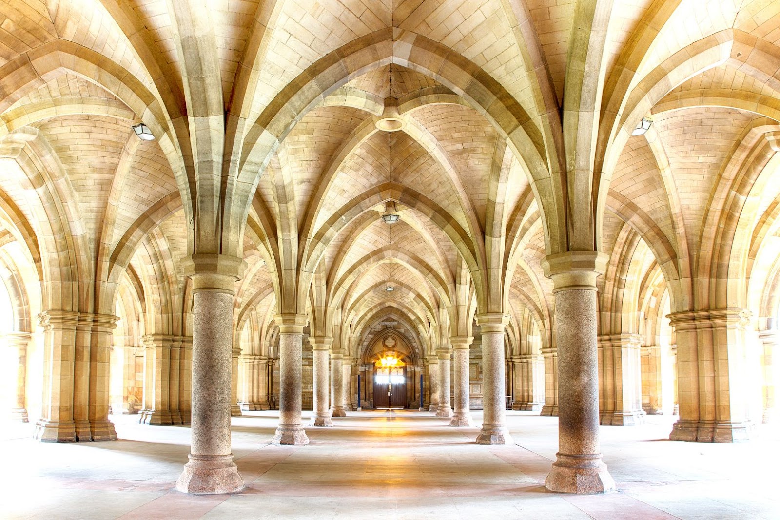 Scotland Glasgow University Cloisters