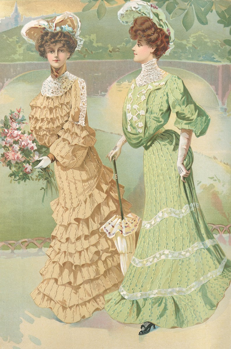 Embroidered cord silk 1904