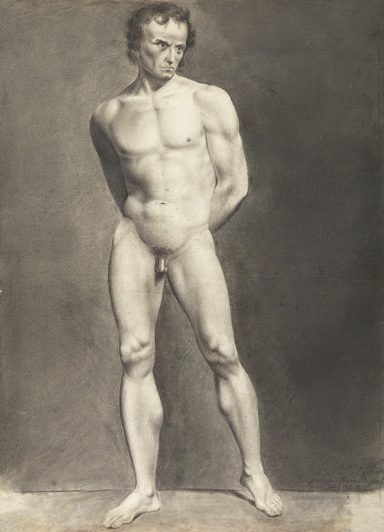 Standing male nude 19th century