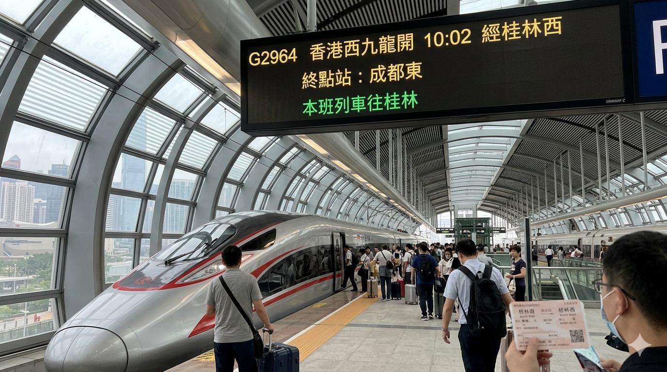 1002香港開到桂林