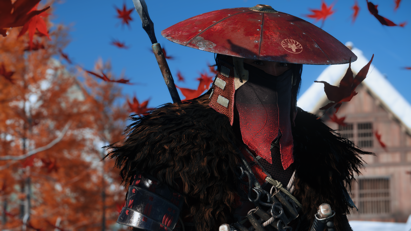 Jin Sakai Ghost Of Tsushima - Cinematic Game Photography 4K Wallpaper (3840x2160)