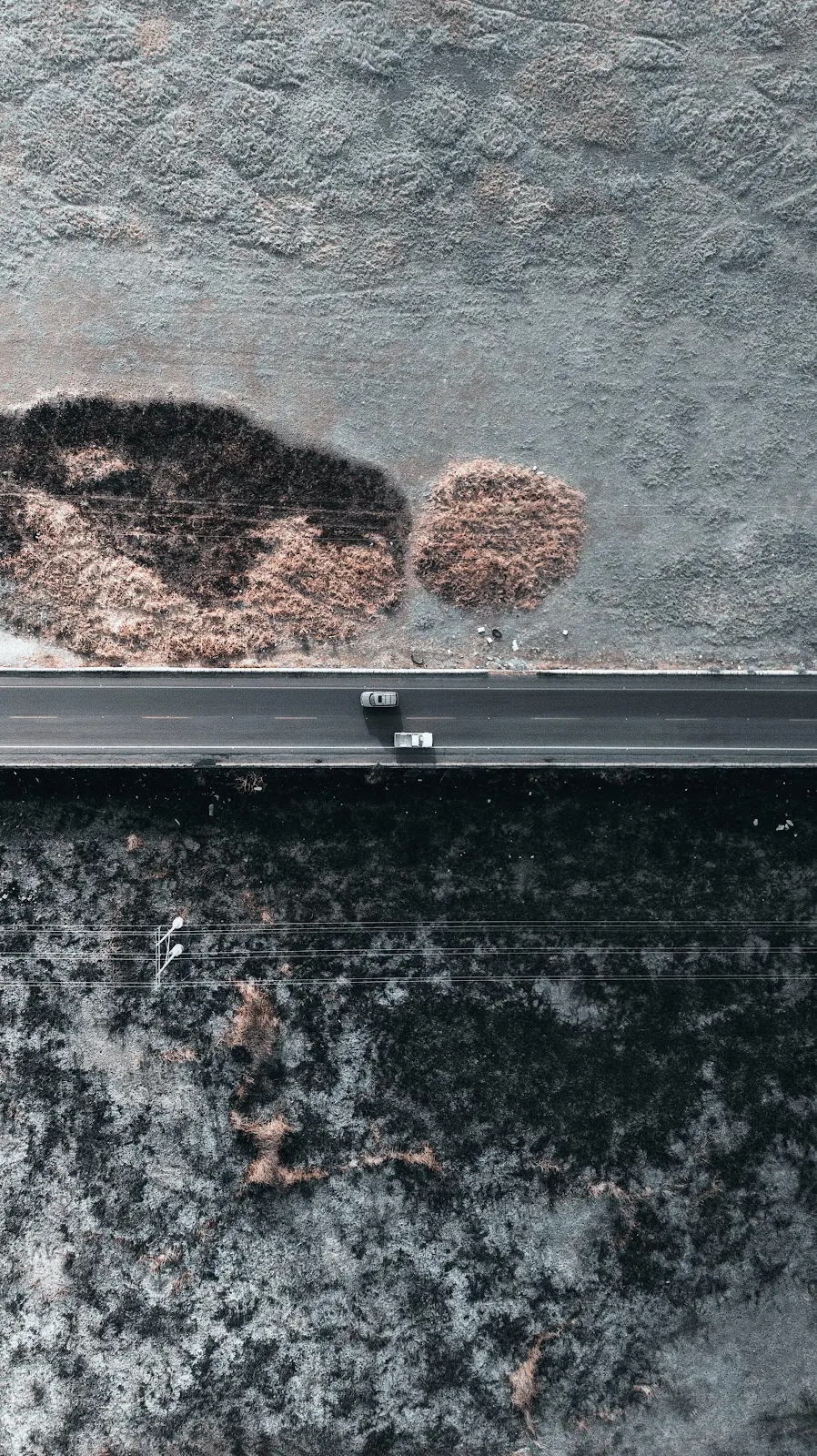 Aerial View Of Contrast Fields - Aerial Photography 4K iPhone Wallpaper (2500x4454)