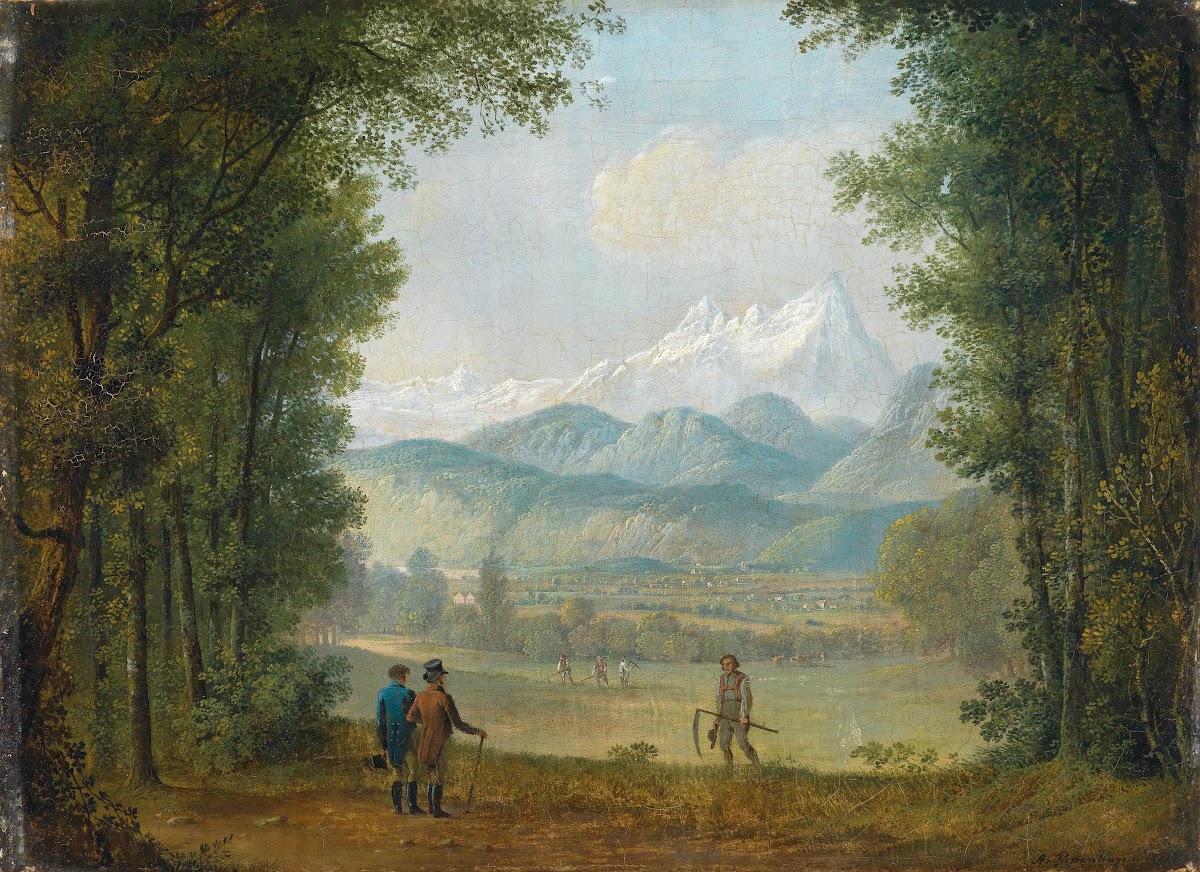 Wanderer vor weiter Landschaft 1820