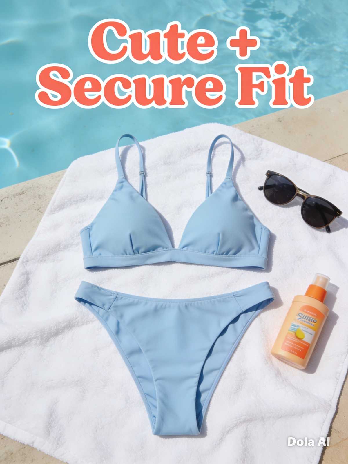 Blue bikini set